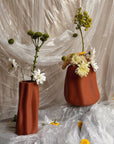 Amanitas Garden | Wide Vase | Burnt Ochre