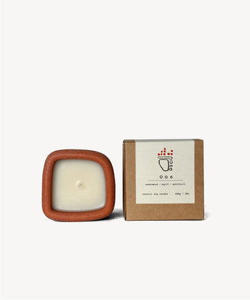 Naso Series | Kyu Candle | Burnt Ochre