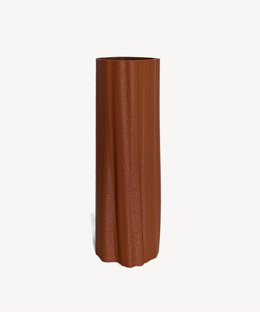 Ruut | Tall Vase | Burnt Ochre